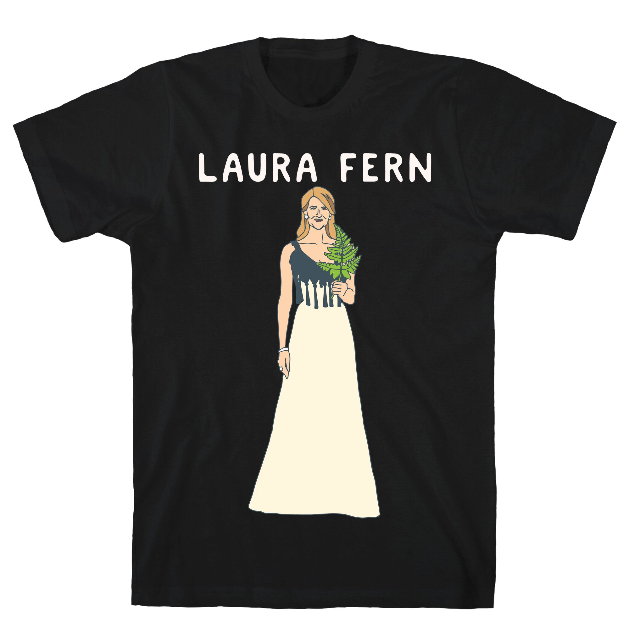Laura Fern Parody White Print T-Shirt